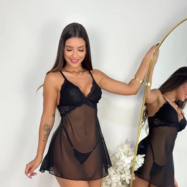 Camisola Helen - Acompanha calcinha